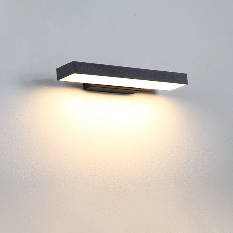Outdoor Motion Sensor LED Wall Light - Slim Waterproof Porch Sconce for Entryway, Patio & Garage | Thomler