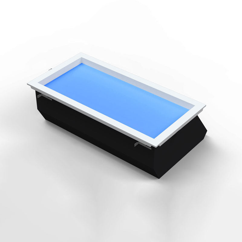 Ceiling Lamp Metal LED 60.0 cm x 30.0 cm Daylight Simulation Living Room Bedroom Recessed Smart Skylight Light | Thomler