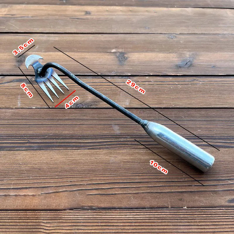 Stand-Up Weeding Tool with Ergonomic Grip – Metal Garden Weeder for Flower Beds, Pathways & Lawns – Precision Root Removal | Thomler