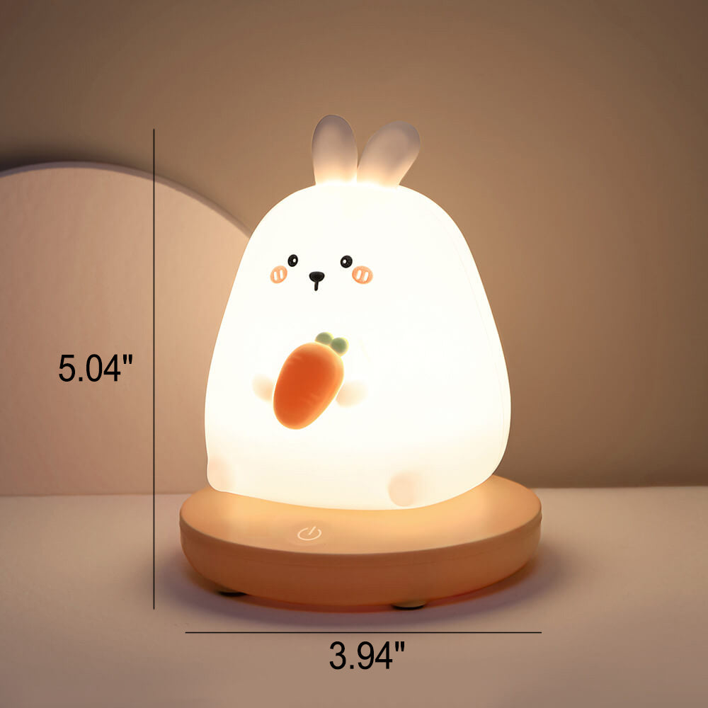 Silicone Animal Night Light for Kids – Soft LED Bedside Lamp, Rechargeable Glow Light for Nursery, Bedroom & Living Room Decor | Thomler