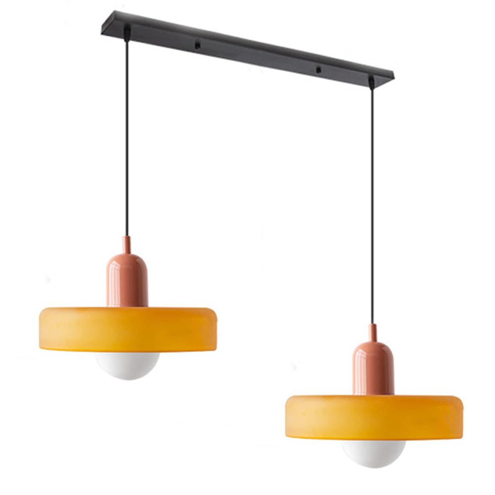 Pendant Light Glass Double Shade G9 35.0 cm Dining Room Kitchen Island Ceiling Fixture Modern Hanging Lamp | Thomler