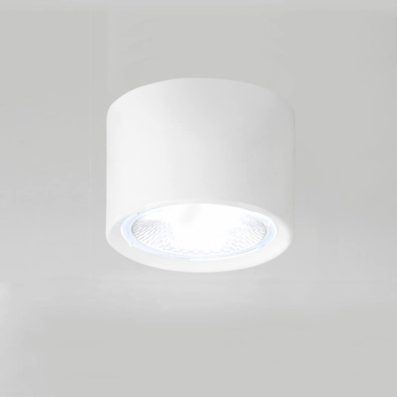 Modern Cylinder Surface Mount LED Downlight – Black White Beige Iron & Acrylic – 500 to 1200 Lumens Hardwired Fixture for Kitchen Hallway | Thomler