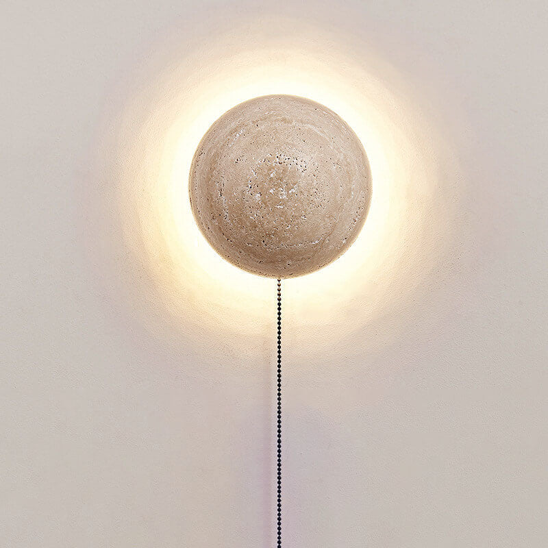 Wall Lamp Yellow Travertine 5.9 in Modern Hallway Living Room Bedroom LED 10W Built-In Fixture | Thomler