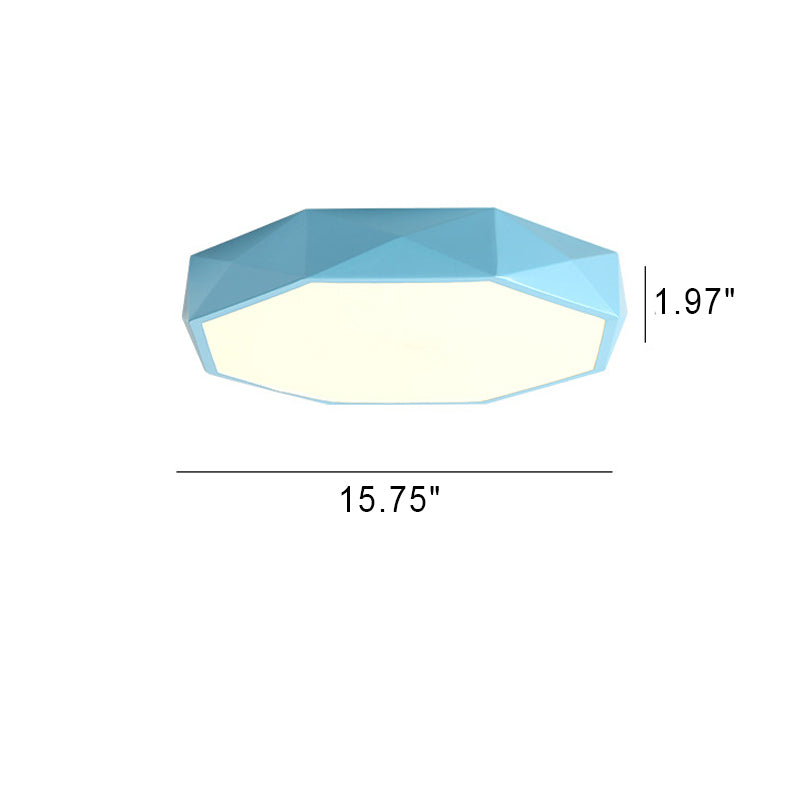 Abstract Scandinavian LED Ceiling Light Flush Mount Minimalist Round Indoor Fixture for Bedroom Living Room Hallway Modern Nordic Style | Thomler