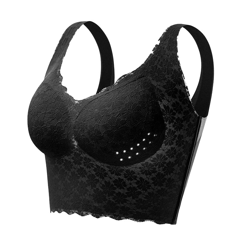 Wireless Pull-On Lift Bra with Wide Straps for Everyday Comfort & Back Support | Thomler