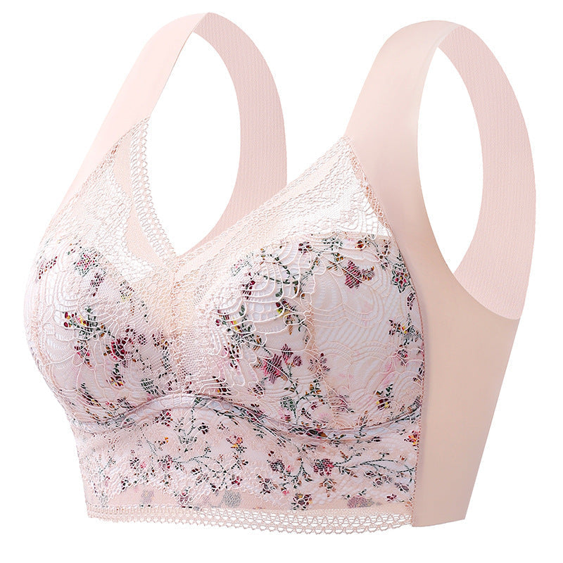 Full Coverage Wireless Bra for Women - Smooth Support T-Shirt Bra with Wide Straps - Everyday Comfort Underwire-Free Design - Breathable | Thomler