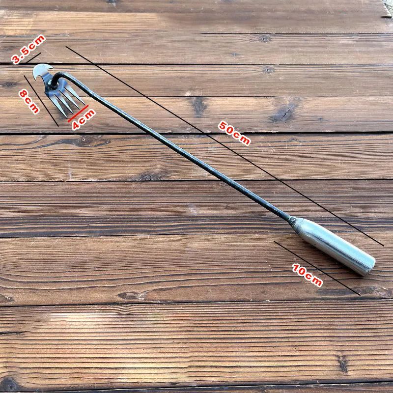 Stand-Up Weeding Tool with Ergonomic Grip – Metal Garden Weeder for Flower Beds, Pathways & Lawns – Precision Root Removal | Thomler