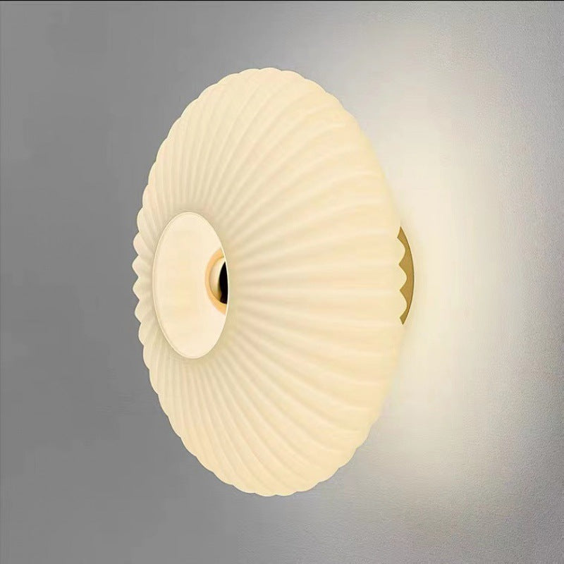 Wall Lamp Glass 9.5 in Smoke Grey Modern Bedside Living Room LED Incandescent Lighting Fixture | Thomler
