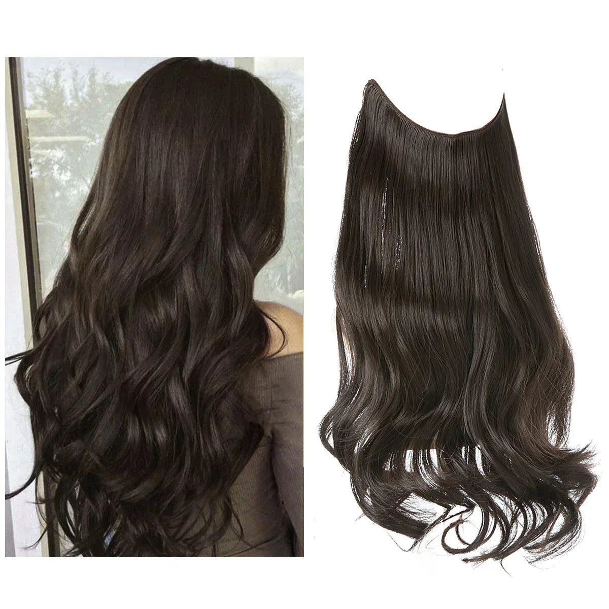Clip-In Human Hair Extensions 100% Real Remy Hair Add Volume Length 14-18 Inches Heat Resistant Seamless Blend Natural Texture for Everyday | Thomler