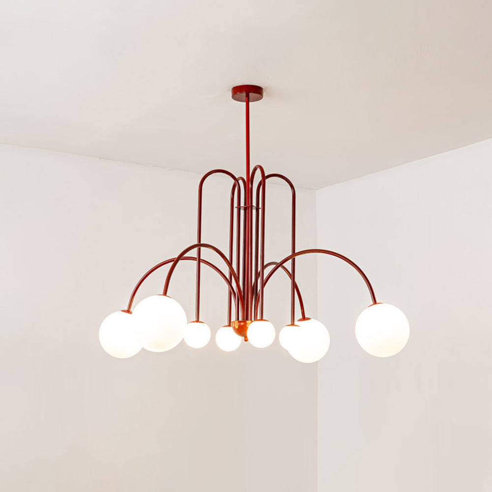 Multi-Pendant Glass Chandelier for Dining Room & Living Room – Adjustable Height Suspension Fixture with LED Bulbs | Thomler