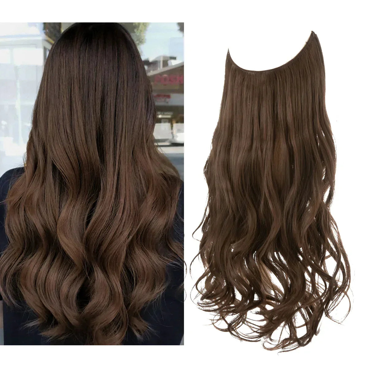 Clip-In Human Hair Extensions 100% Real Remy Hair Add Volume Length 14-18 Inches Heat Resistant Seamless Blend Natural Texture for Everyday | Thomler