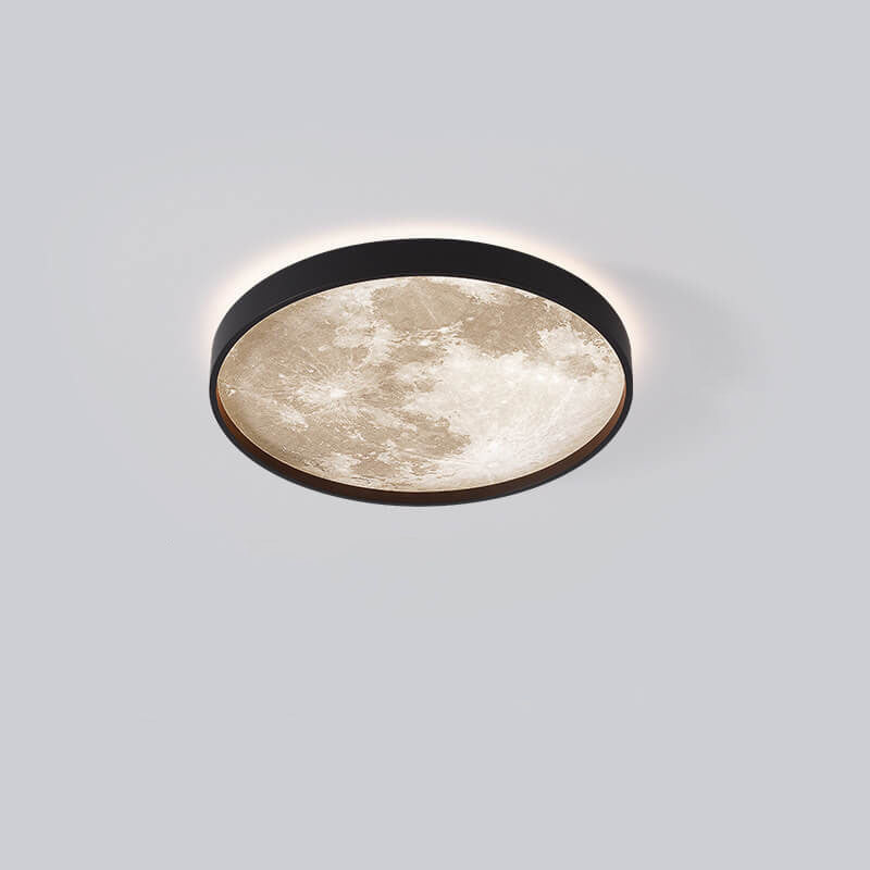 LED Flush Mount Ceiling Fixture with Remote Control - Acrylic Disc Overhead Panel for Bedroom, Kitchen, Hallway | Thomler