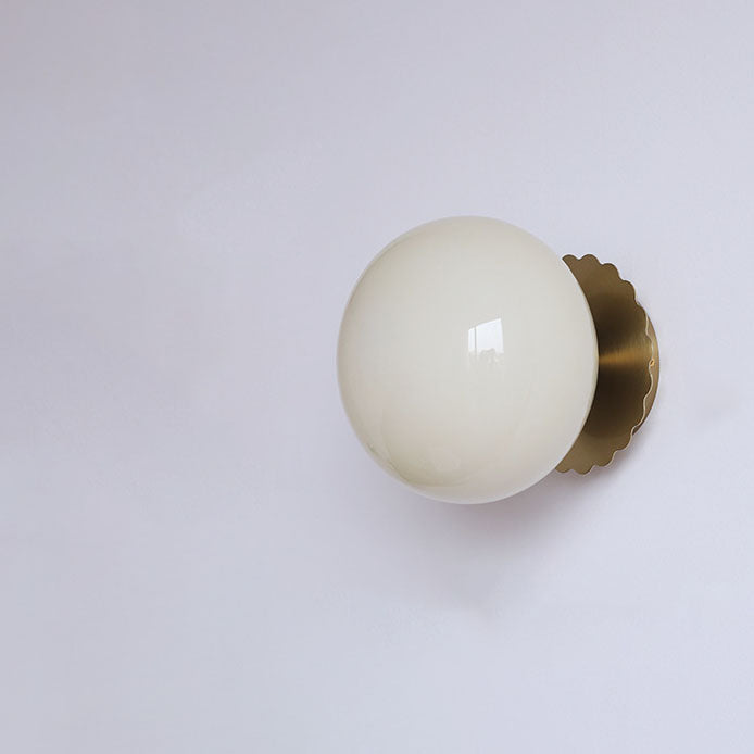 Wall Lamp Iron 7.1 in Modern Pink Beige White Bedside Living Room Bedroom Study LED E26 Light | Thomler