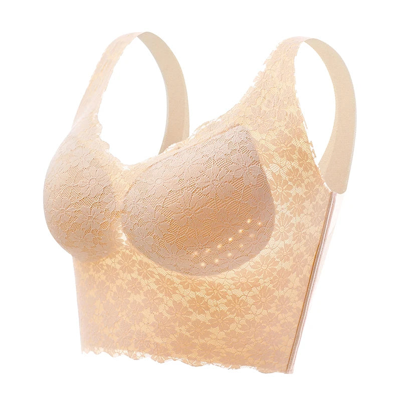 Wireless Pull-On Lift Bra with Wide Straps for Everyday Comfort & Back Support | Thomler