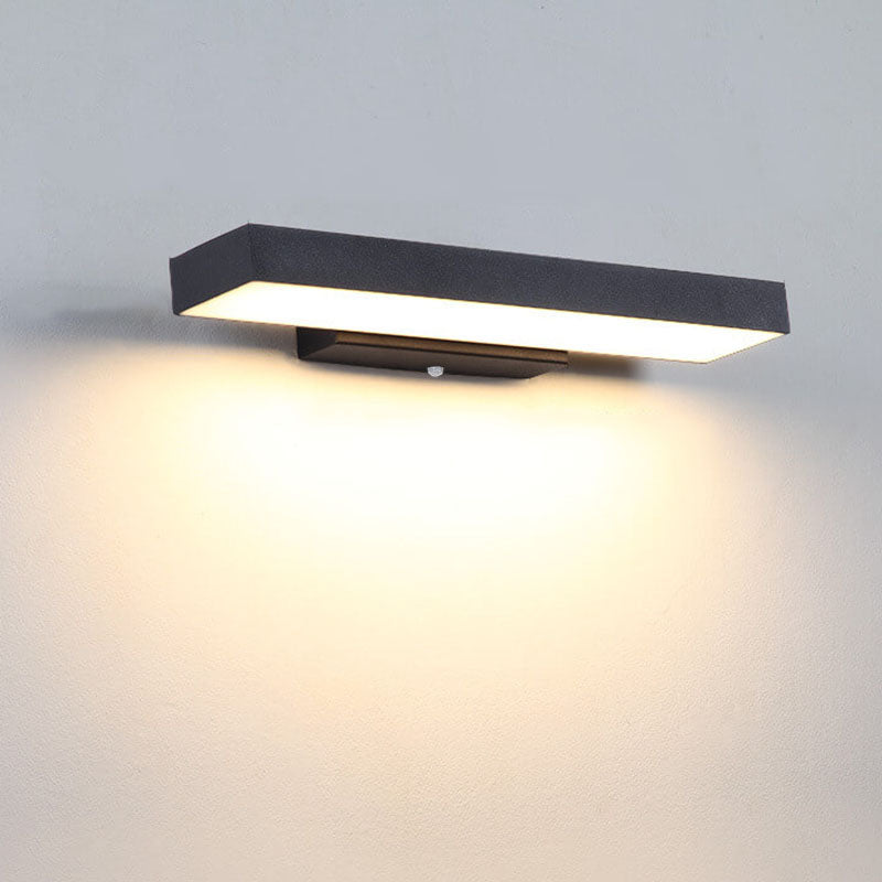 Outdoor Motion Sensor LED Wall Light - Slim Waterproof Porch Sconce for Entryway, Patio & Garage | Thomler