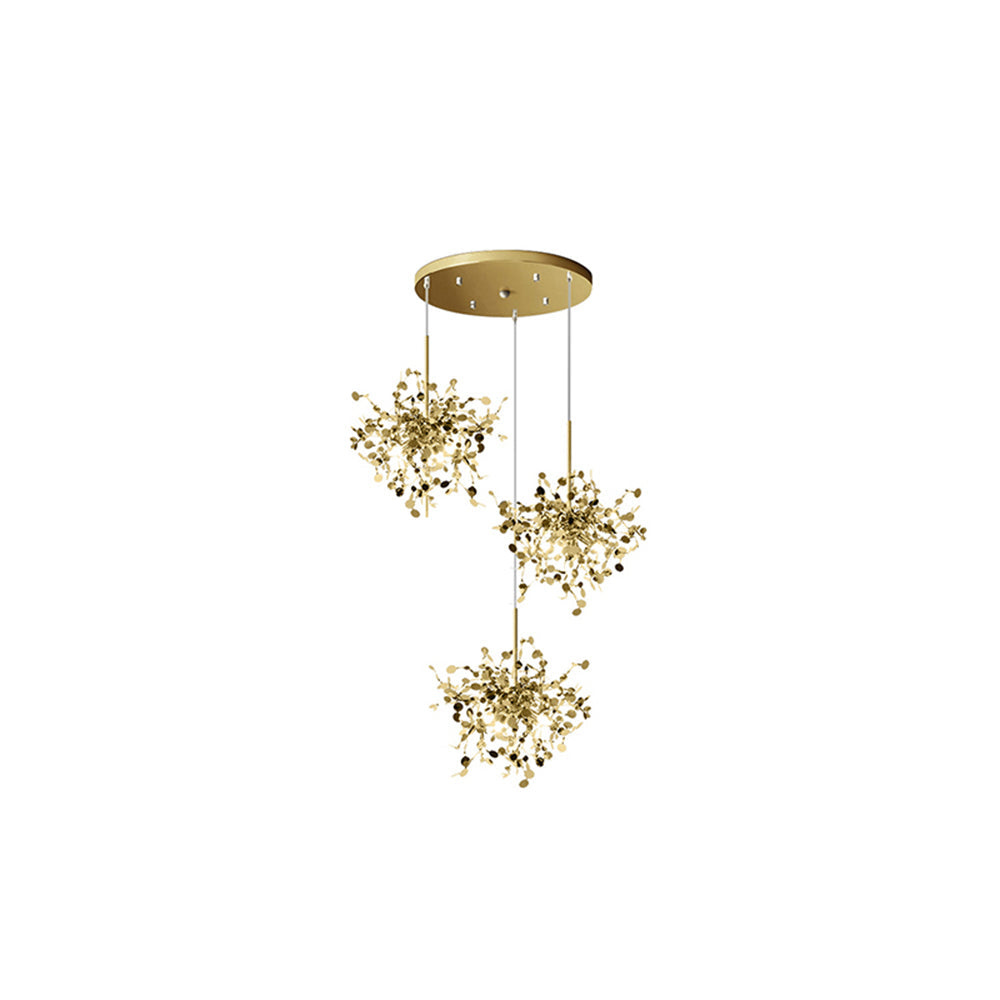 Pendant Light Metal Sputnik Adjustable Chain Gold Silver Dining Room Living Room Chandelier LED G9 Ceiling Fixture | Thomler