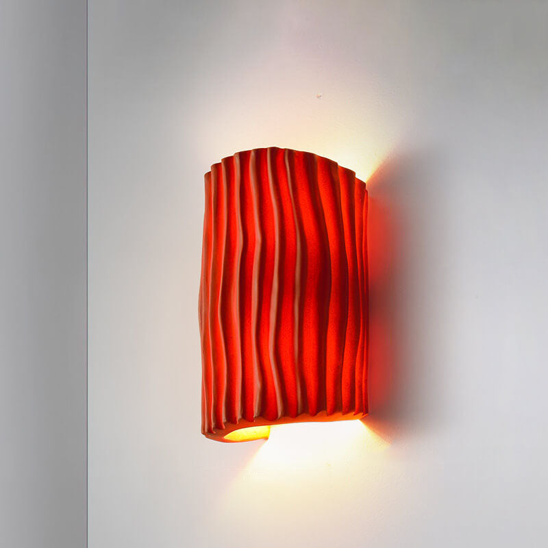 Wall Lamp Resin 10.2 in Up-Down Lighting Modern Bedroom Living Room Study Fixture | Thomler