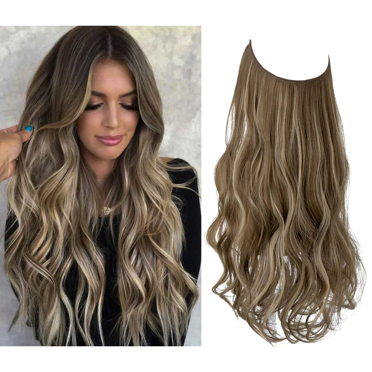 Clip-In Human Hair Extensions 100% Real Remy Hair Add Volume Length 14-18 Inches Heat Resistant Seamless Blend Natural Texture for Everyday | Thomler