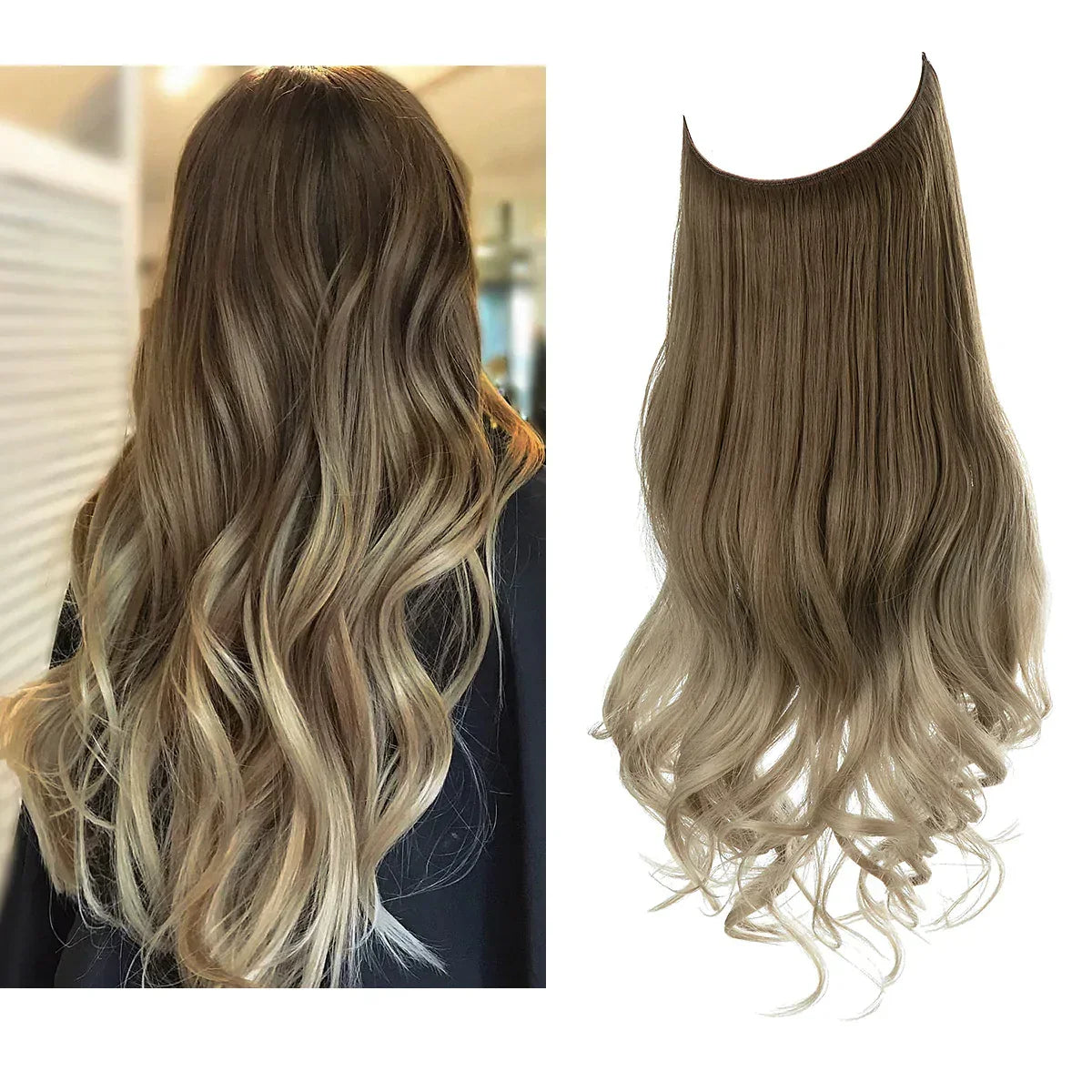 Clip-In Human Hair Extensions 100% Real Remy Hair Add Volume Length 14-18 Inches Heat Resistant Seamless Blend Natural Texture for Everyday | Thomler