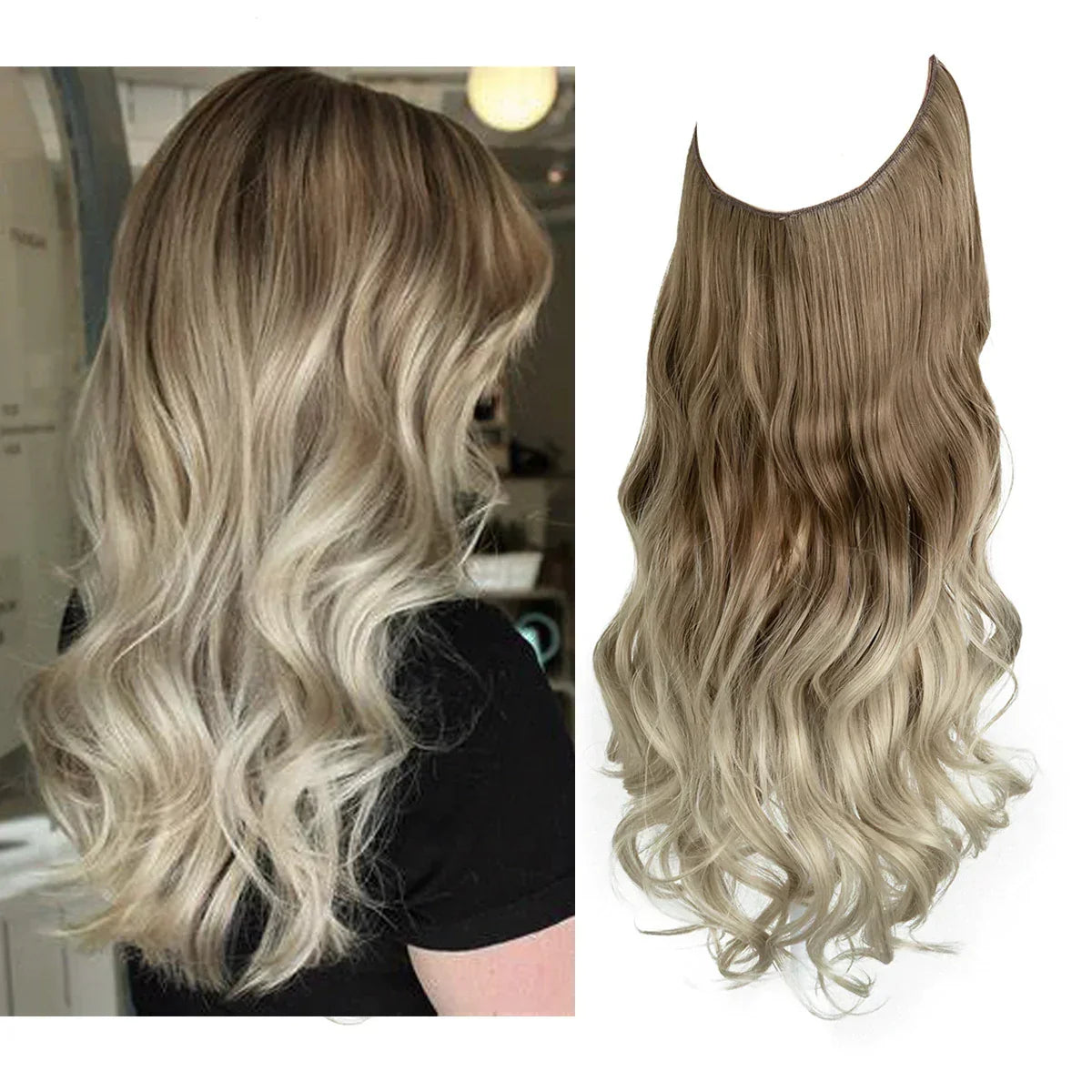 Clip-In Human Hair Extensions 100% Real Remy Hair Add Volume Length 14-18 Inches Heat Resistant Seamless Blend Natural Texture for Everyday | Thomler