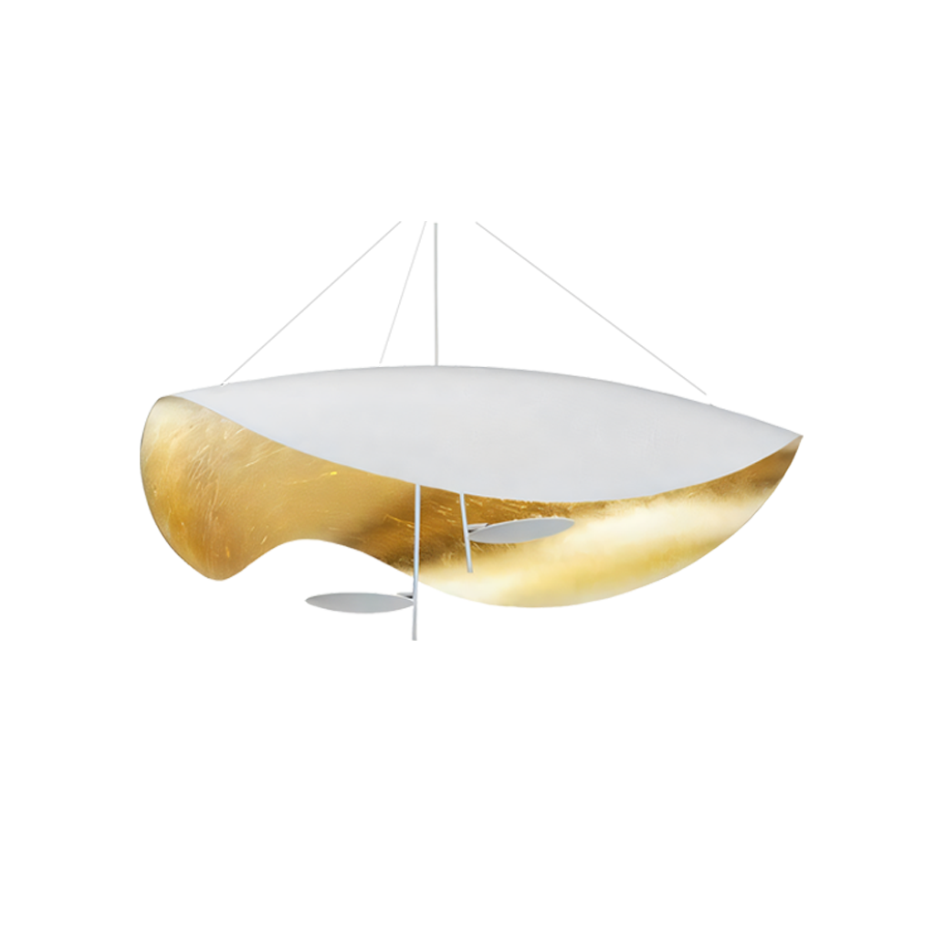 Pendant Light Metal 17W 11 in Black White Living Room Dining Room Bedroom LED Ceiling Lamp | Thomler