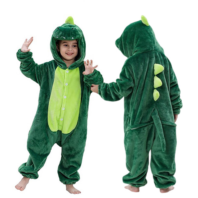Kids Animal Hooded Onesie Pajamas – Soft Fleece Full-Body Costume Sleeper for Boys & Girls, Playtime & Sleepovers | Thomler