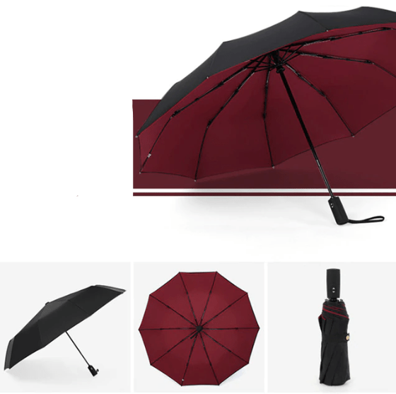 Umbrella Aluminum Alloy 43.3 in Windproof Water-Repellent Travel Commuting Compact Rain Gear | Thomler
