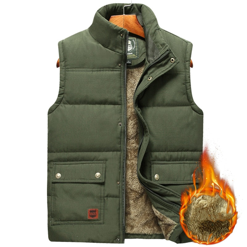 Men's Quilted Puffer Vest – Insulated Sleeveless Jacket with Water-Resistant Shell for Cold Weather, Casual Wear & Outdoor Activities | Thomler