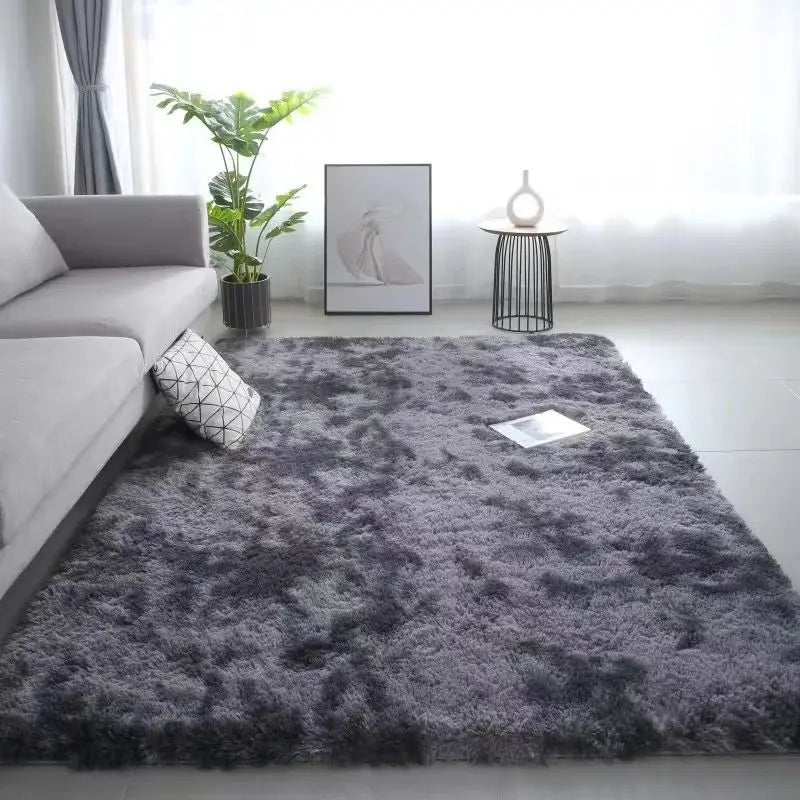 Tie-Dye Area Rug – Plush Non-Slip Machine Washable Floor Mat for Living Room, Bedroom & Playroom – Soft Polyester Carpet with PVC Backing | Thomler