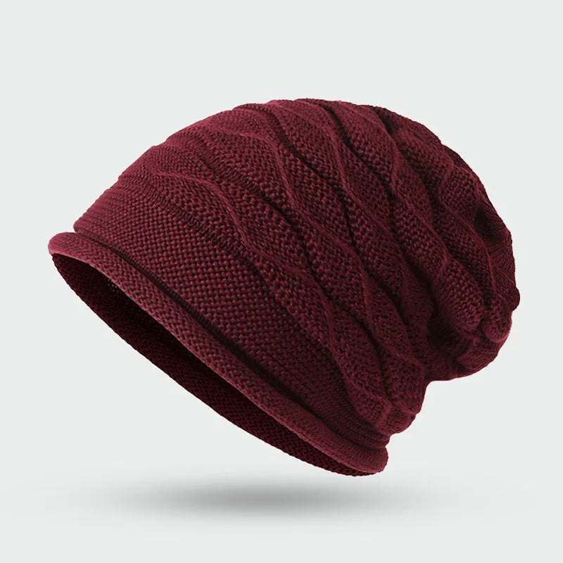 Relaxed-Fit Knit Winter Hat for Men & Women, Acrylic Ribbed Cold-Weather Cap, Daily Wear Head Covering | Thomler