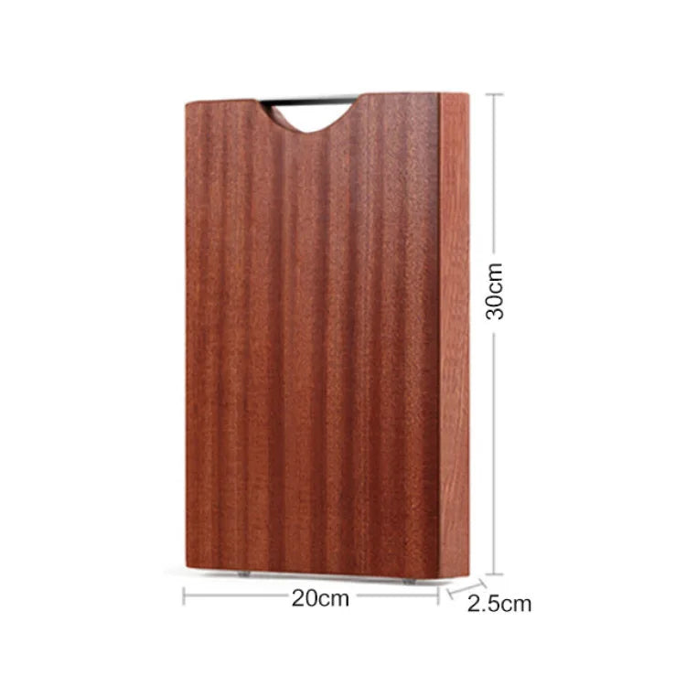 Solid Hardwood Cutting Board – Antimicrobial, Crack-Resistant, Untreated Dark Wood Chopping Block for Kitchen | Thomler