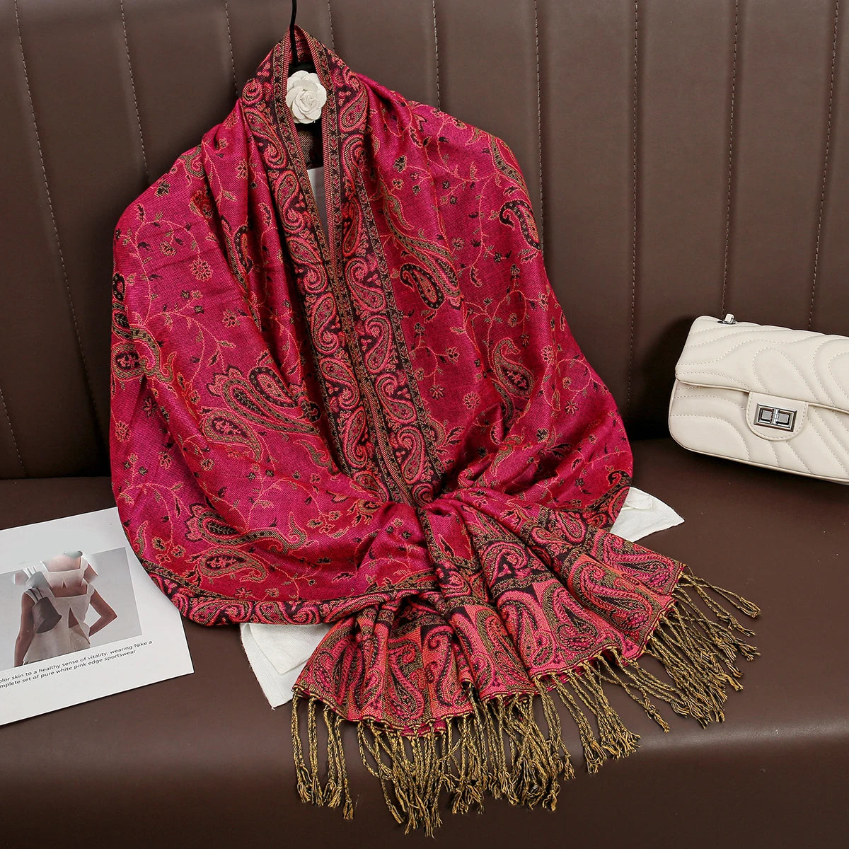 Soft Cotton-Blend Winter Wrap Scarf for Women – Lightweight Shawl for Fall & Cold Weather | Thomler
