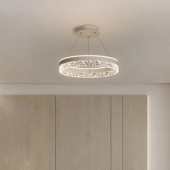 Layered Halo Ring LED Chandelier – Dimmable Multi-Tier Modern Pendant Light for Dining Room, Foyer & Living Room | Thomler