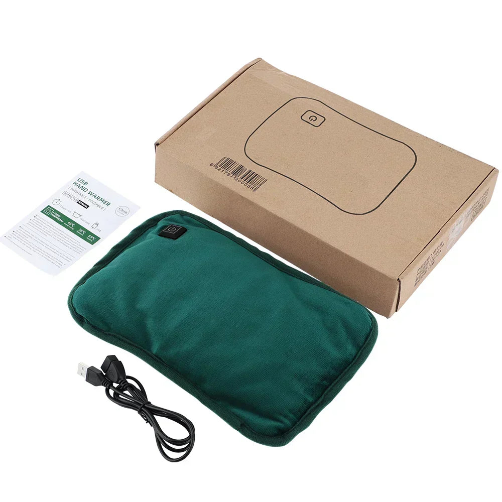 USB Rechargeable Heating Pad with 3 Temperature Settings for Cramps & Back Pain Relief | Graphene Hand Warmer Portable Heat Therapy for Peri | Thomler