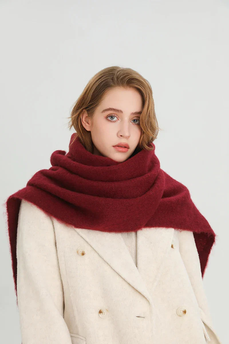 Soft Cashmere-Feel Fringe Scarf for Women – Extra Long Plaid Wrap for Fall & Winter | Thomler