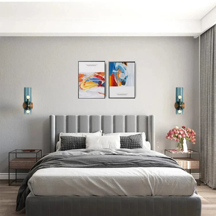 Dual-Direction Glass Wall Sconce with Bidirectional Glow for Hallway, Bedroom & Living Room | Thomler