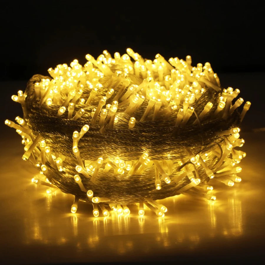 Outdoor LED Fairy Lights 66-328 ft Warm White String Lighting for Yard Patio Tree Wedding Party Decoration | Thomler