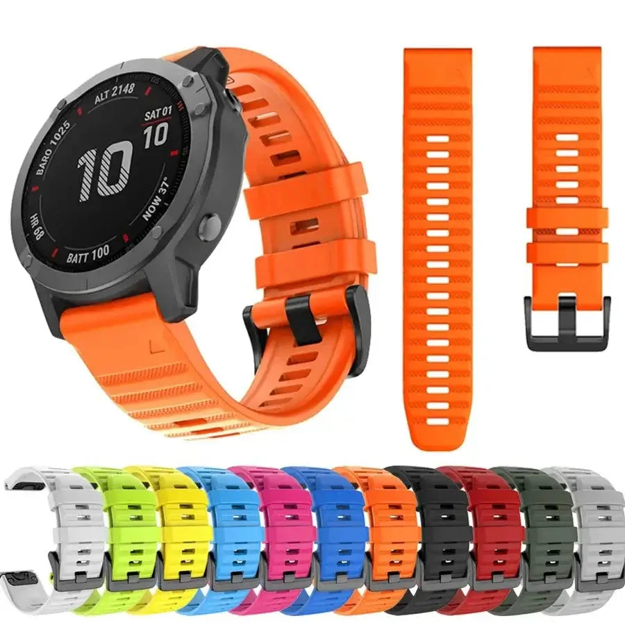 Silicone Smartwatch Band | QuickFit Replacement Strap 20mm 22mm 26mm | Flexible Sport Watch Band for Active Lifestyles | Thomler
