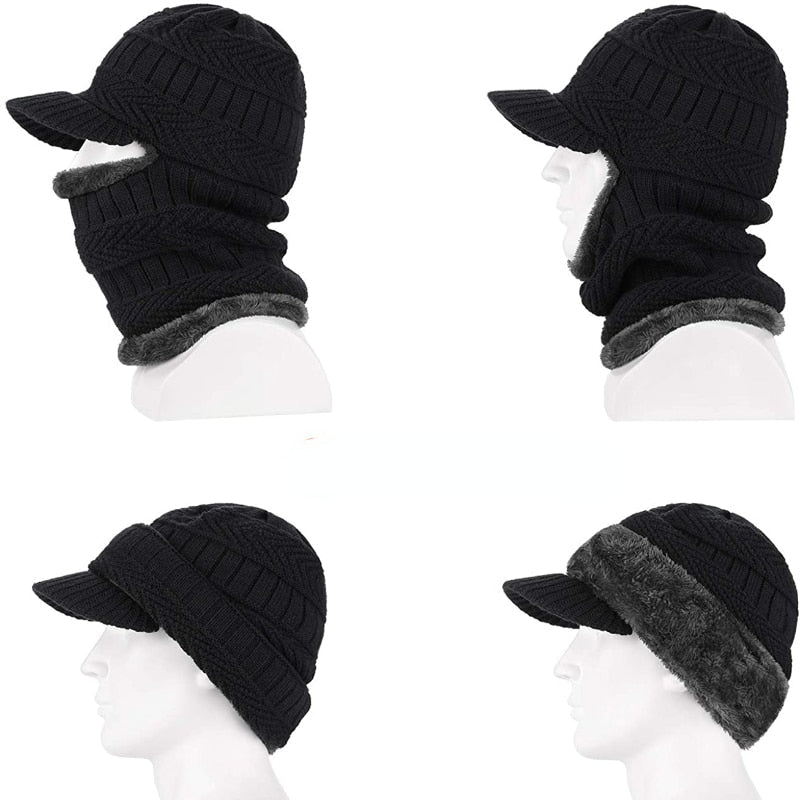 Knit Winter Beanie and Scarf Set for Men and Women – Matching Cozy Hat and Scarf Combo for Cold Weather | Thomler
