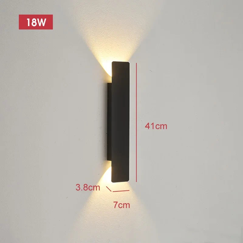 Weatherproof Aluminum Outdoor Wall Light | 4 in to 24 in, LED Sconce for House Exterior, Patio, Deck, Garden Entry | Thomler