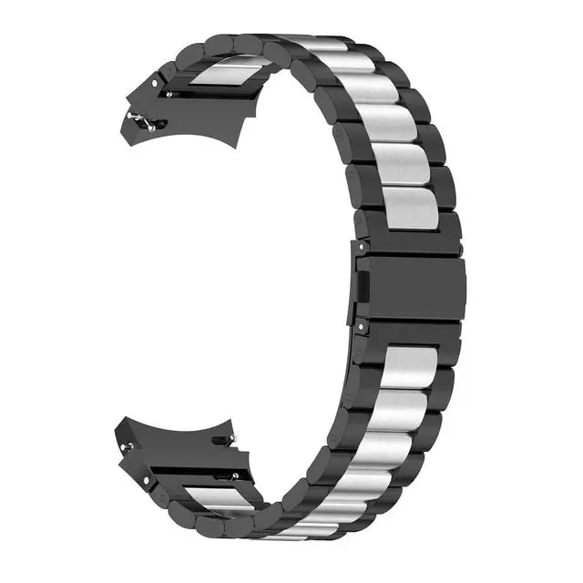 Leather & Steel Smartwatch Strap for Galaxy Watch 5 – Adjustable Wristband in Multiple Finishes | Thomler