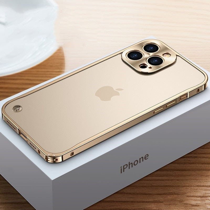 Aircraft-Grade Aluminum iPhone Case Precision-Milled Snap-On Protection for Apple Smartphones Slim Lightweight Metal Bumper Shell | Thomler