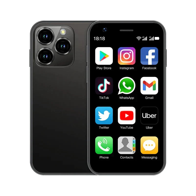Pocket-Size Touchscreen Cell Phone – Dual-Carrier 3-Inch Display WiFi GPS Travel Device for Emergency Backup or On-the-Go Use | Thomler