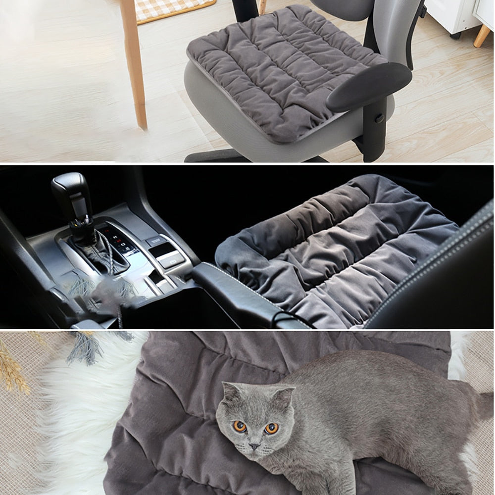 USB Heated Seat Cushion with 3 Temperature Settings for Chair & Couch | Thomler