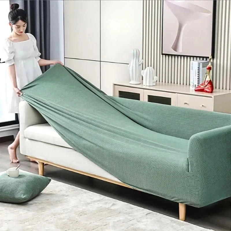 Stretch Sofa Cover Non-Slip Ribbed Jacquard Couch Slipcover Protector for Living Room | Thomler