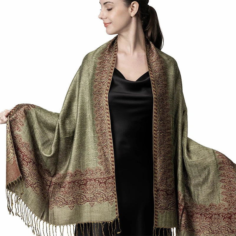 Soft Cotton-Blend Winter Wrap Scarf for Women – Lightweight Shawl for Fall & Cold Weather | Thomler