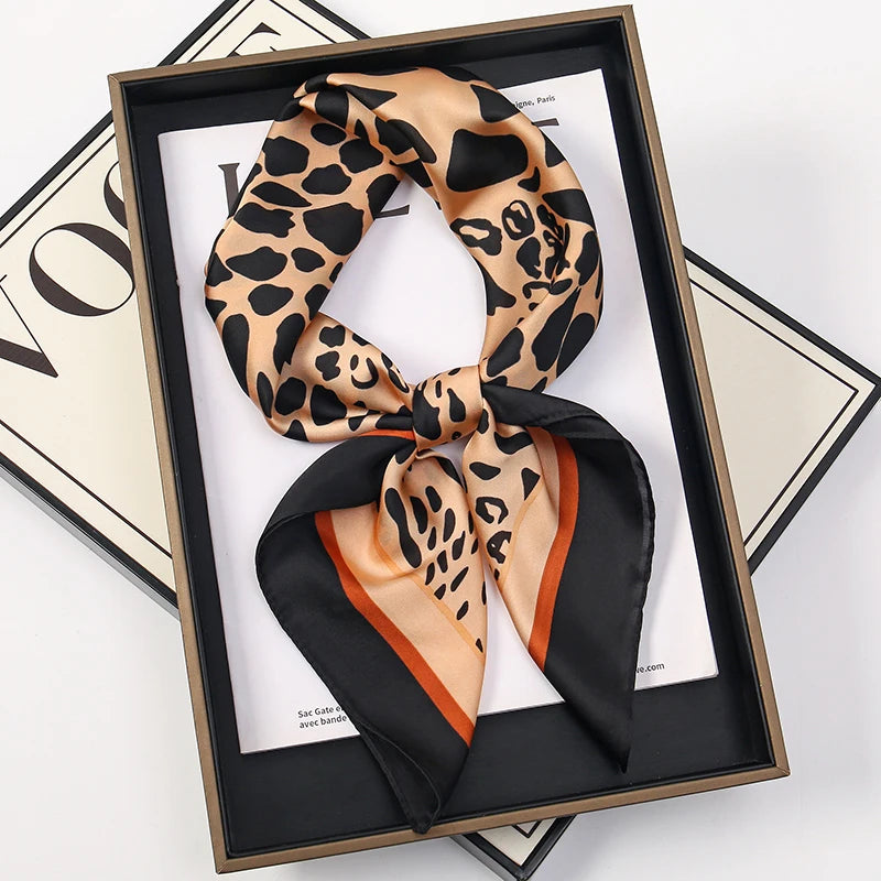 Silky Square Headwrap Scarf Versatile Neck Tie Headband Multi-Wear Hair Accessory for Women Fashion Bandana | Thomler
