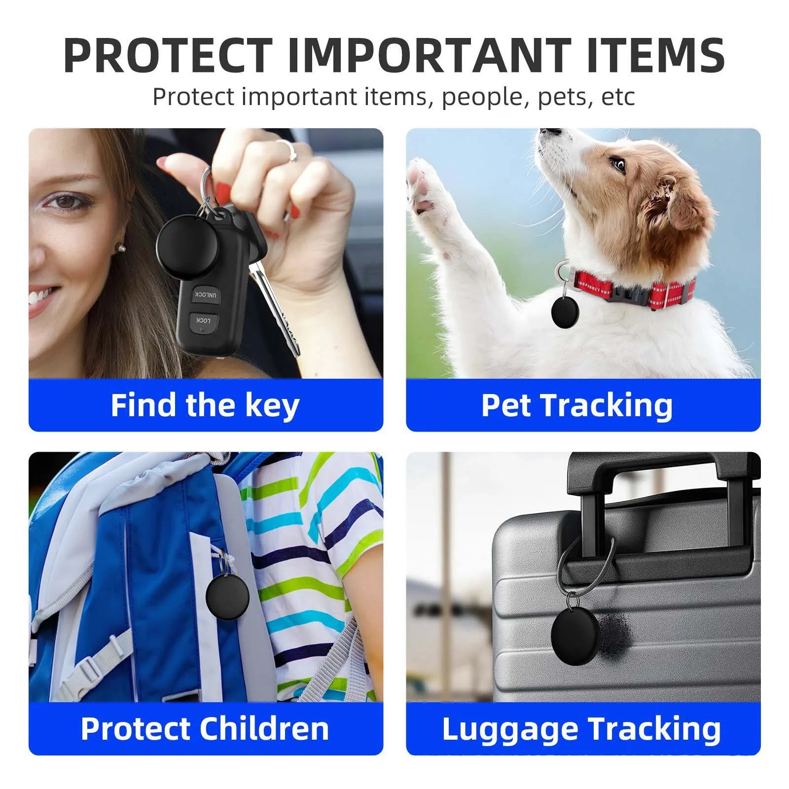 Pet Location Tracker Collar for Dogs & Cats with Android Network Connectivity and Reflective Safety Band | Thomler