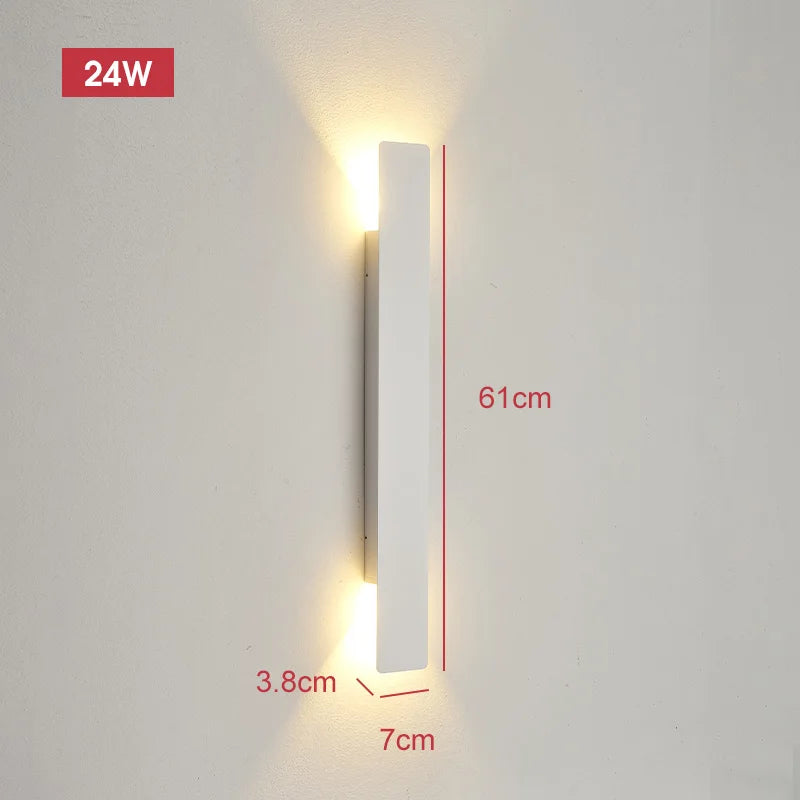 Weatherproof Aluminum Outdoor Wall Light | 4 in to 24 in, LED Sconce for House Exterior, Patio, Deck, Garden Entry | Thomler