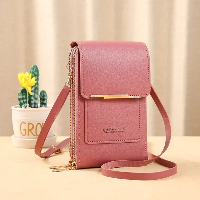 Compact RFID-Blocking Crossbody Bag with Waterproof Phone Compartment for Women & Travel | Thomler